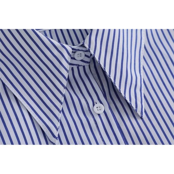 Striped False Collar Plaid Fake Collar Detachable Lapel for Women Girls - Picture 6 of 7